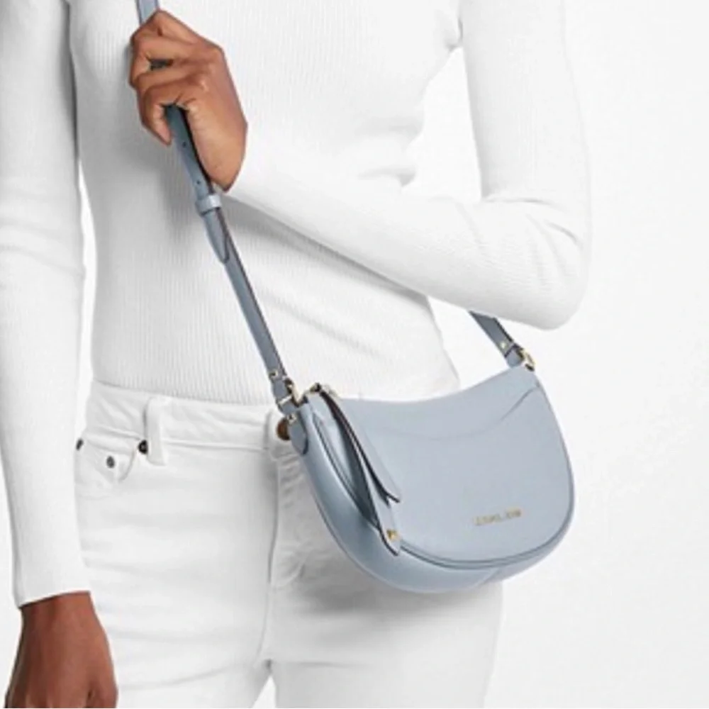Michael Kors Dover Small Leather Crossbody Bag - Picture 2 of 13